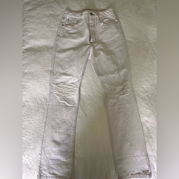 Weworewhat icon Jeans — white ripped jeans - Picture 3 of 6